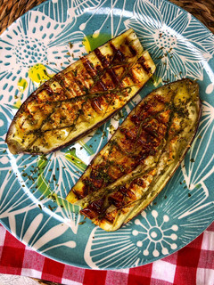 Una foto de Berenjenas al grill de Lékué en microondas