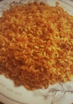 صورة لوصفة لسان العصفور باللحم المفروم 😍