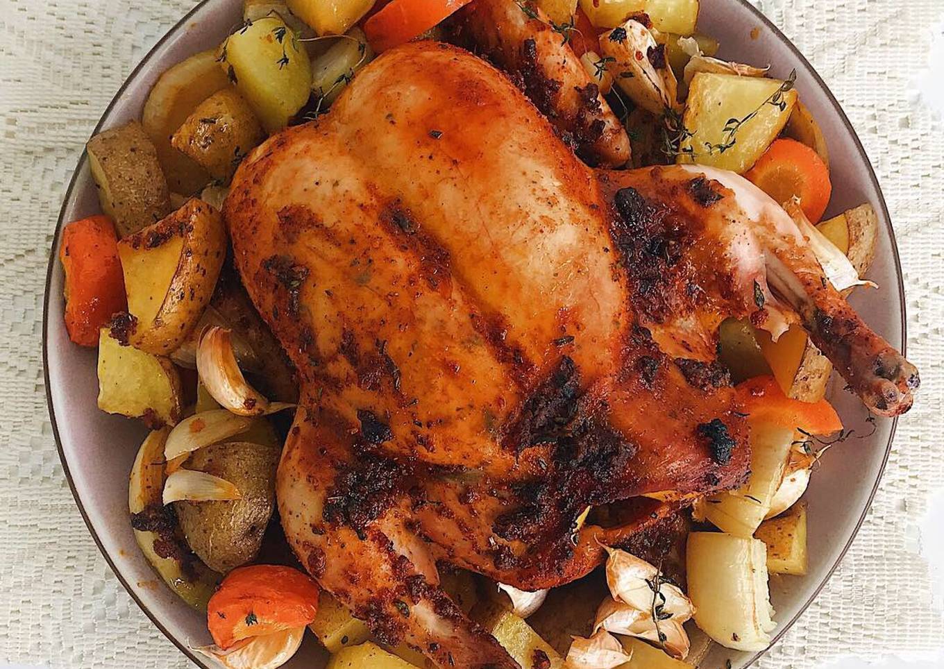Roasted chicken