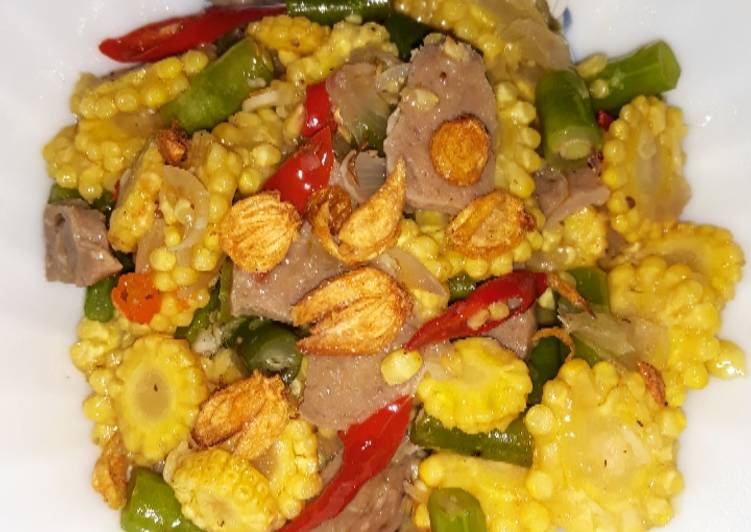 Resep Tumis putren,buncis,baso❤ yang Menggugah Selera