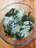 Chiles poblanos en escabeche