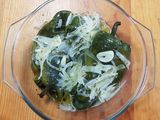 Chiles poblanos en escabeche