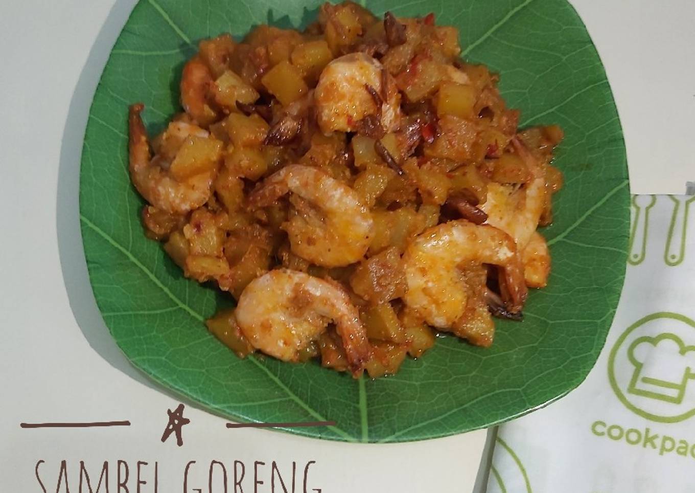 Sambel goreng kentang udang
