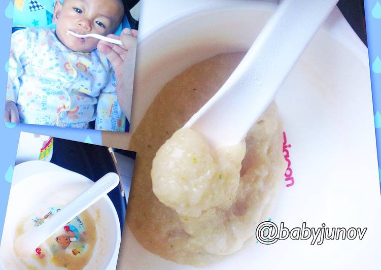 Resep: Nasi tim ceker (mpasi 7 bln) yang Nikmat