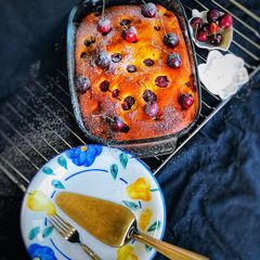 Baked Veg Cherry Cake A picture of Baked Veg Cherry Cake.