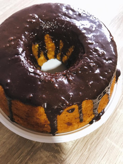 Foto de Bolo de cenoura com cobertura de chocolate