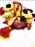 Fassona Tartare, Porcini Carpaccio, and Mixed Berries