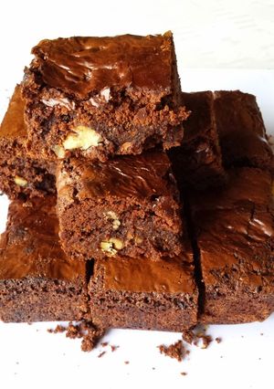 Una foto de Brownie con nueces!