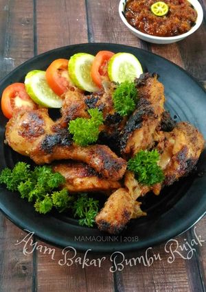 Foto resep Ayam bakar bumbu rujak