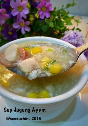 Foto resep Sup jagung ayam sosis