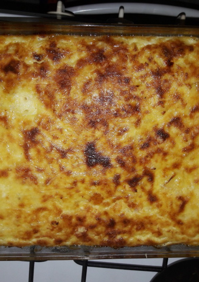 Una foto de Tarta de cebolla y queso sin masa
