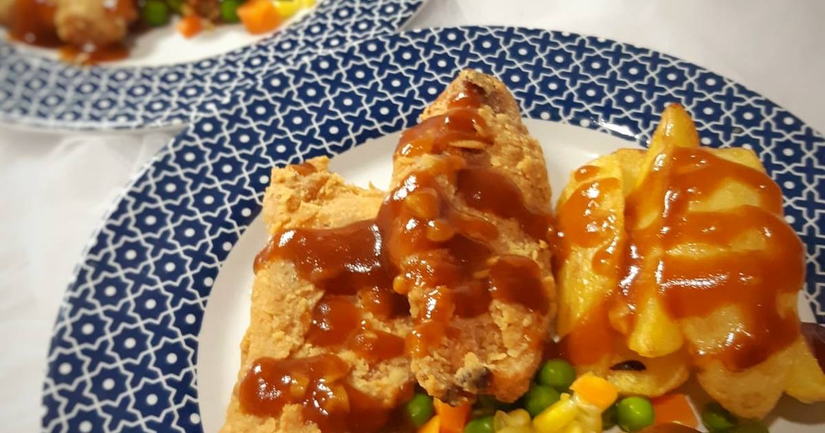 Resep Chicken Steak Saus Teriyaki oleh Maylia Putri - Cookpad