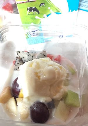 Foto resep Es Buah Ice Cream