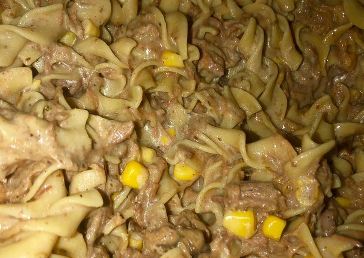 Recipe of Quick Nenas Creamy Beef N’ noodles