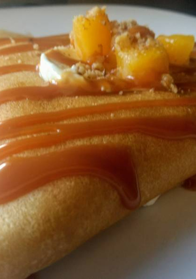 Una foto de Crepa de durazno especial
