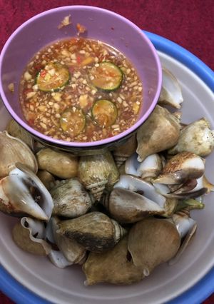 Foto resep Kerang Rebus dan Sambal Thailand