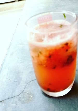 A picture of Watermelon mocktail /Pink lady Mocktail part 2.