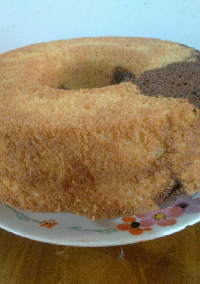 Una foto de Torta marmolada, altísima y esponjosa !