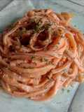 Tallarín en crema de tomate