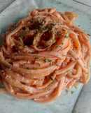 Tallarín en crema de tomate