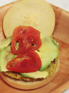 Una foto de Hamburguesa de garbanzos