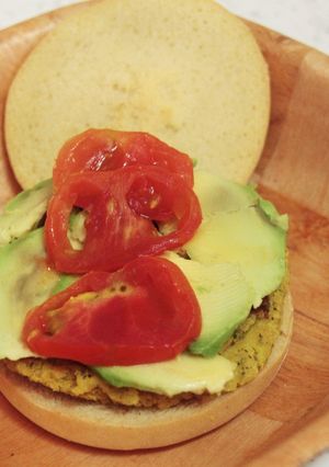 Una foto de Hamburguesa de garbanzos
