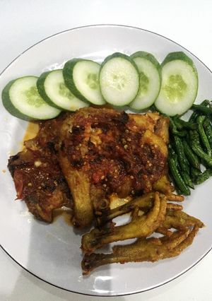 Foto resep Ayam penyet sambel cobek ala Sean 🤤