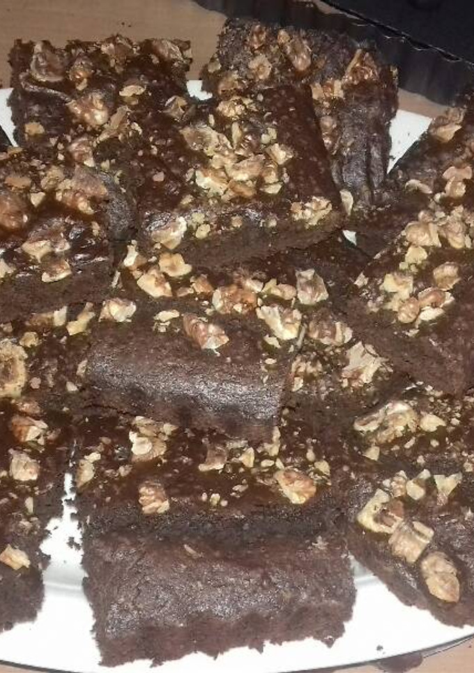 Una foto de Brownies con nueces