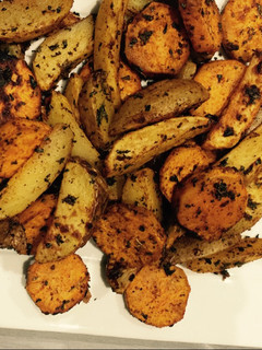 Una foto de Patata y batata asada estilo cajún