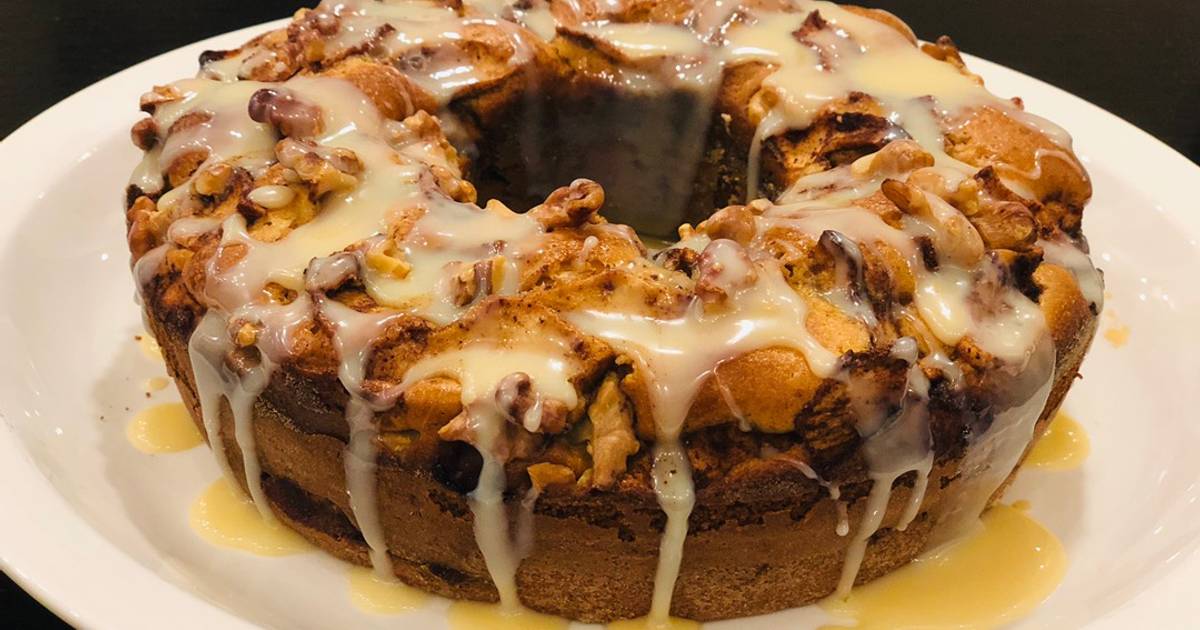 Apple cinnamon and walnuts cake Recipe by Kath Cookpad