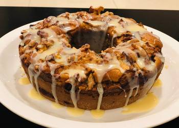 New Recipe Apple cinnamon and walnuts cake Very Delicious