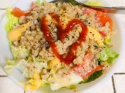 A picture of chorizo salad