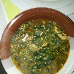 A picture of Okro soup.
