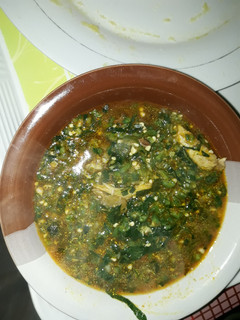 A picture of Okro soup.