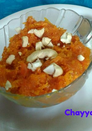 A picture of Gajar ka halwa.