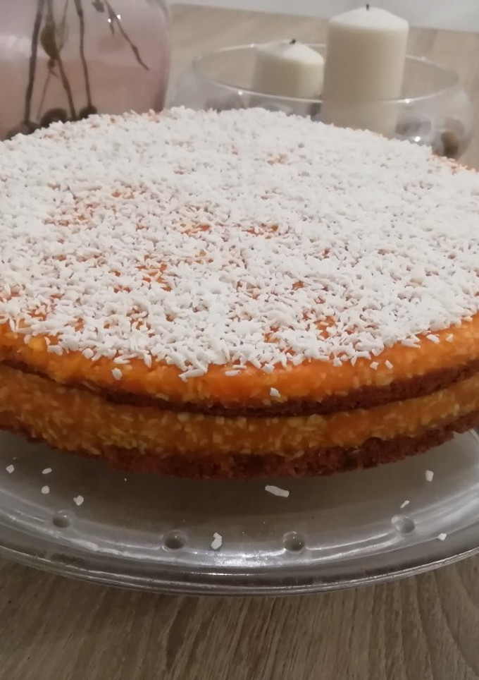 Una foto de Tarta de zanahoria y coco