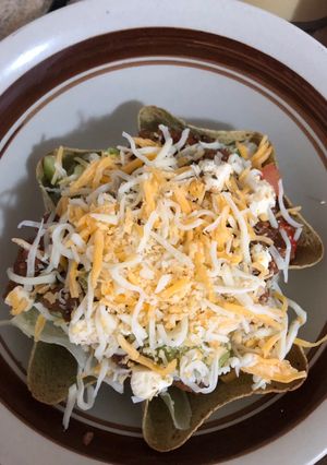 A picture of Baked Taco Salad.