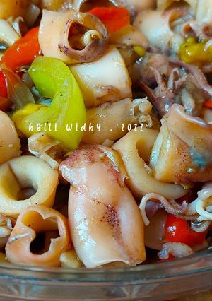 Foto resep Tumis cumi asin