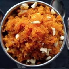 A picture of Carrot/Gajar ka halwa.