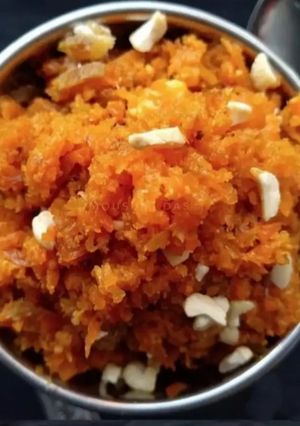 A picture of Carrot/Gajar ka halwa.