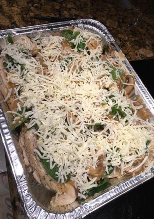 A picture of Cheesy Stuffed Spinach Chicken.
