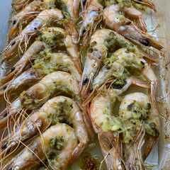 Una foto de Gamba blanca con majada al horno