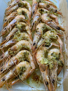 Una foto de Gamba blanca con majada al horno