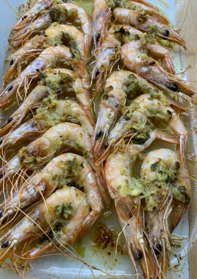 Una foto de Gamba blanca con majada al horno