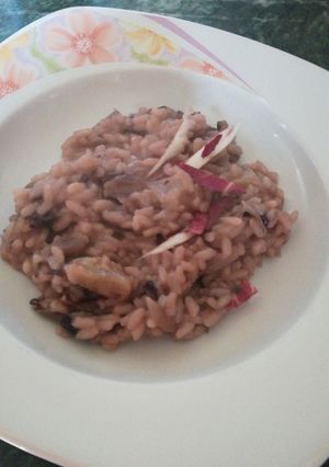 Foto di Risotto al Radicchio sfumato al vino Rosso