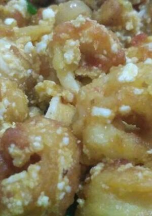 Foto resep Cumi crispy saus telur asin