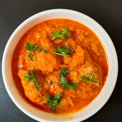 A picture of Goan Shark Fish curry.