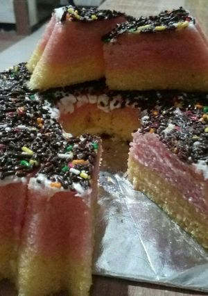 Foto resep Bolu lapis cantik manis 😊👌
