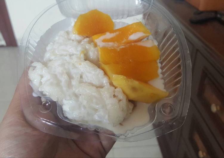 Langkah Mudah untuk Bikin Pulut mangga, Lezat