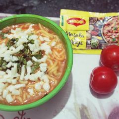 Tomato maggi cheese A picture of Tomato maggi cheese.